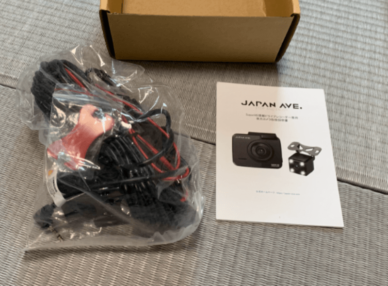 GT65後方カメラ、JAPAN AVEのドライブレコーダー