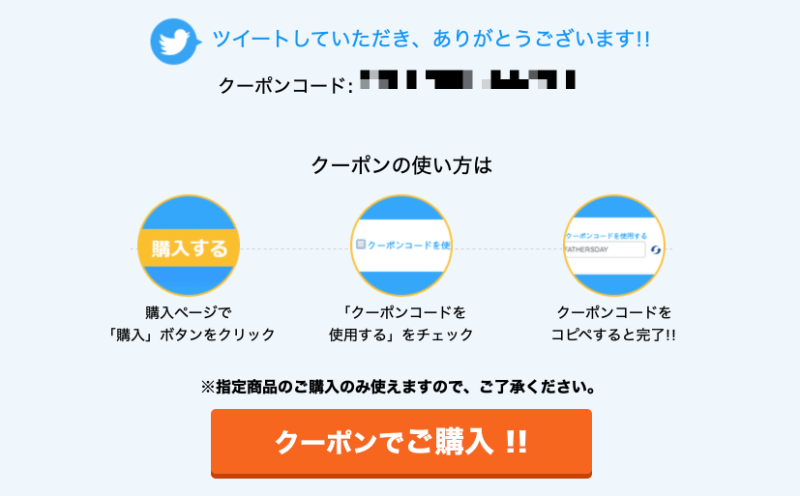 クーポンコード例、VideoProc