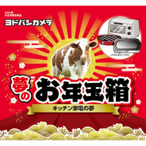 キッチン家電の夢が2021年のヨドバシカメラのお年玉箱として販売開始