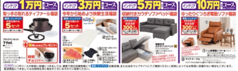 インテリア福袋まとめ、2021年のヤマダ初売り・福袋情報