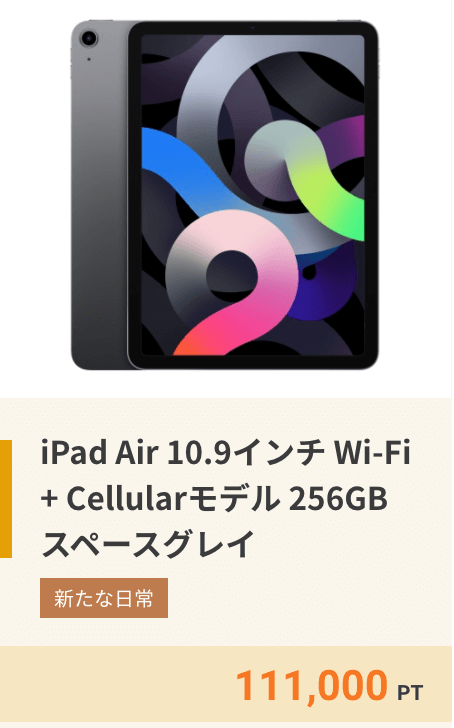 iPad Airもなんだか高いグリーンポイント