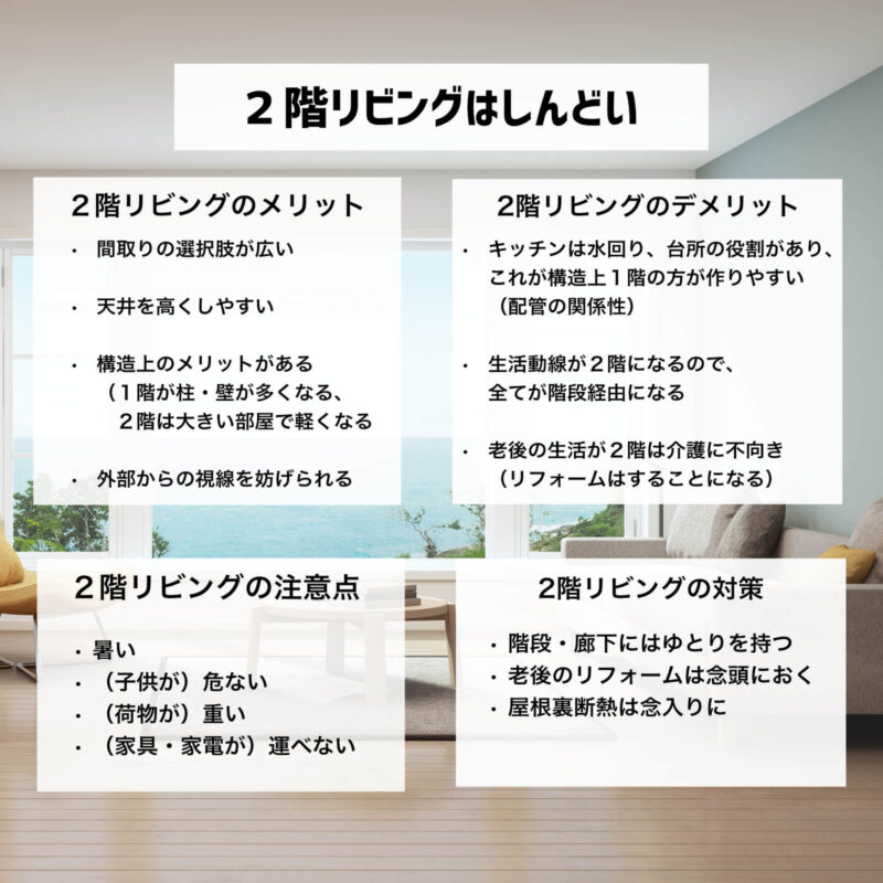 ２階リビングにしたら悲劇の連続だった30代男性の体験談 長所と短所 ぶちくまどっとこむ