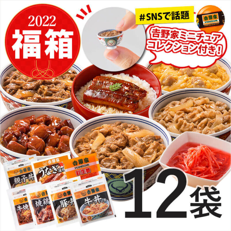 2022年の吉野家の福袋、中身が知りたい