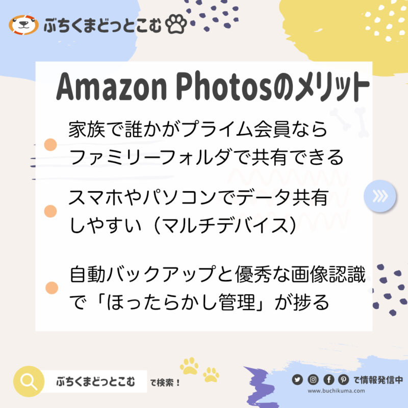 AmazonPhotosのメリット