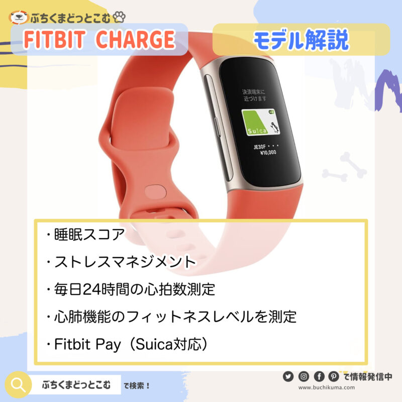 Fitbit Chargeの特徴