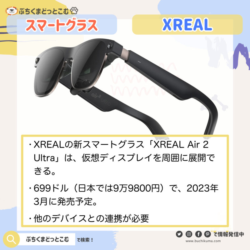 「XREAL Air 2 Ultra、新世代スマートグラスの展開」