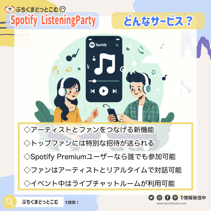 音楽サブスクのSpotify『Listening Party』機能とは？